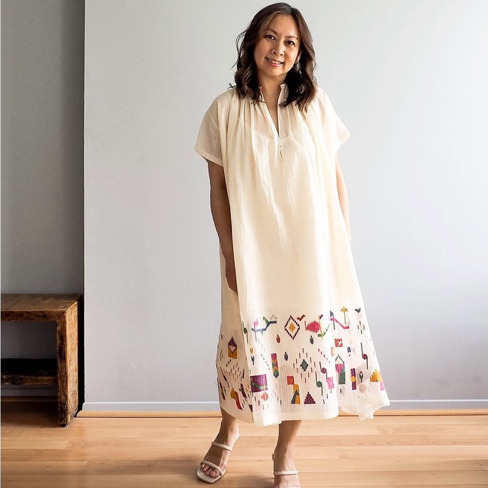 Injiri Embroidered Dress, Taanbaan Collection, OS